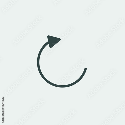 reload vector icon illustration sign 
