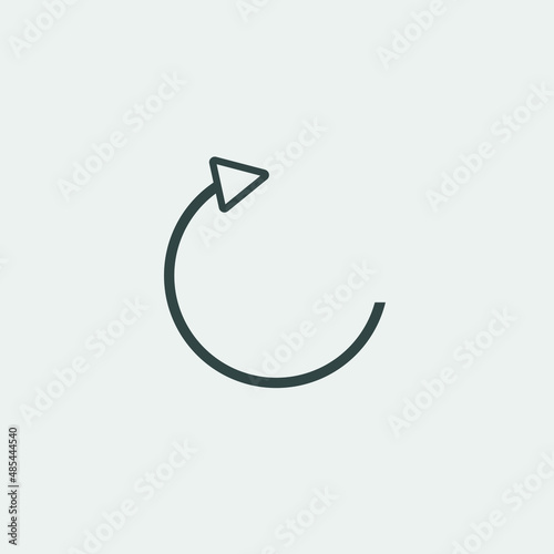 reload vector icon illustration sign 