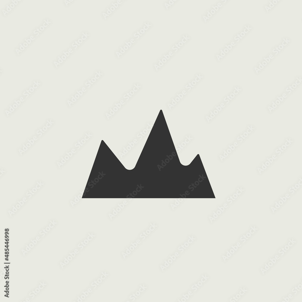 mountain vector icon illustration sign mountain vector icon illustration sign
