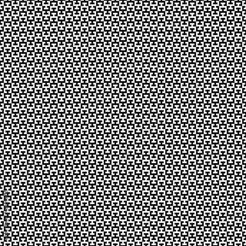 Seamless surface pattern design with Chaine Femme tiles ornament. Oriental traditional ornamentation with repeated sign shapes. Ancient mosaic wallpaper. Ethnic motif. Digital paper. Vector art image.
