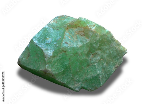 jade stone isolated on white