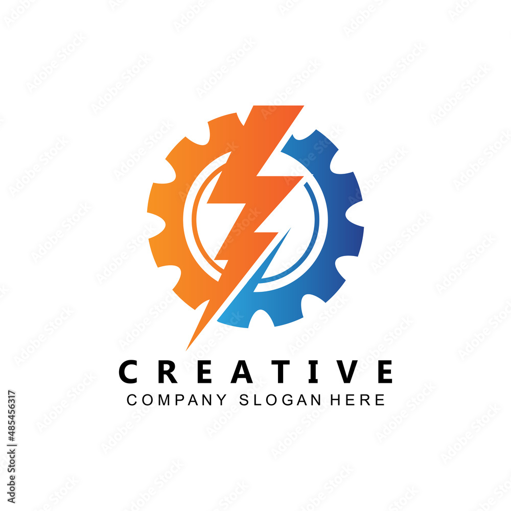 ELECTRICITY CURRENT VECTOR DESIGN LOGO, COOL LIGHTNING ELECTRICITY CURRENT VECTOR DESIGN LOGO, COOL LIGHTNING
