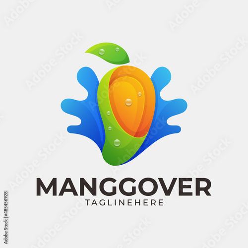 Mango colorful logo concept