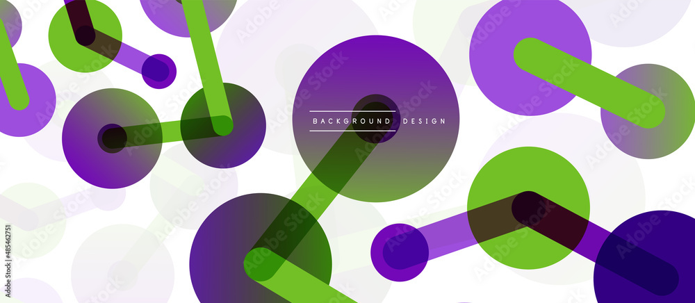 Line points connections geometric abstract background. Circles connected by lines. Trendy techno business template for wallpaper, banner, background or landing Line points connections geometric abstract background. Circles connected by lines. Trendy techno business template for wallpaper, banner, background or landing