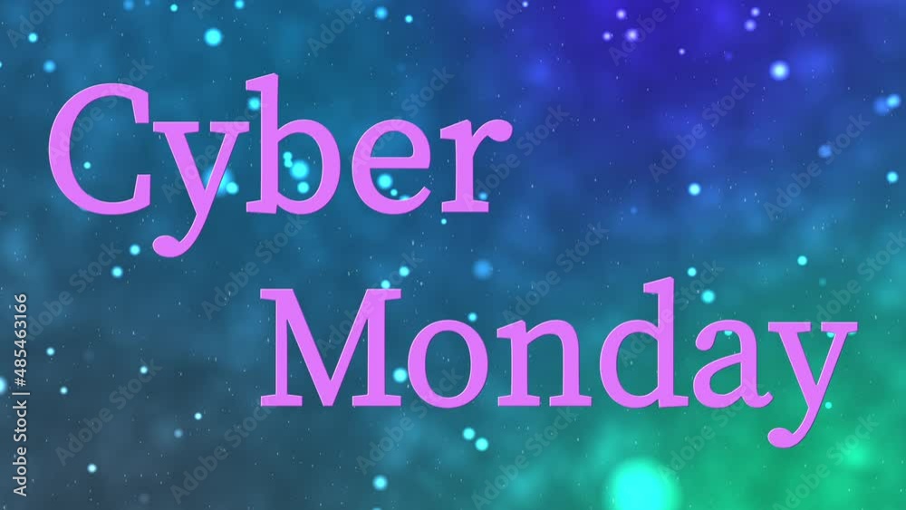 青 Cyber Monday サイバーマンデー イベント テキスト アニメーション モーショングラフィックス 青 Cyber Monday サイバーマンデー イベント テキスト アニメーション モーショングラフィックス