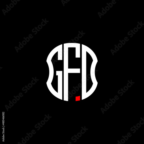 GFD letter logo creative design with vector graphic photo