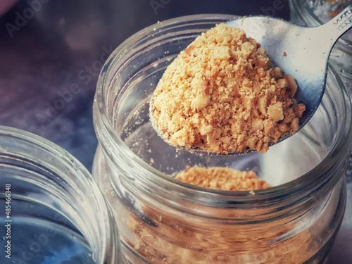 Aflatoxin is contaminated in crushed peanuts that have fungi. World Health Organization Determine aflatoxin to be carcinogenic. 