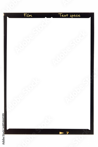 Film frame isolated on white background.