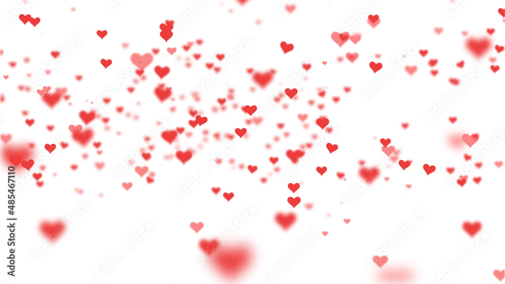 Moving Flying Red Hearts for Valentine's Day Moving Flying Red Hearts for Valentine's Day