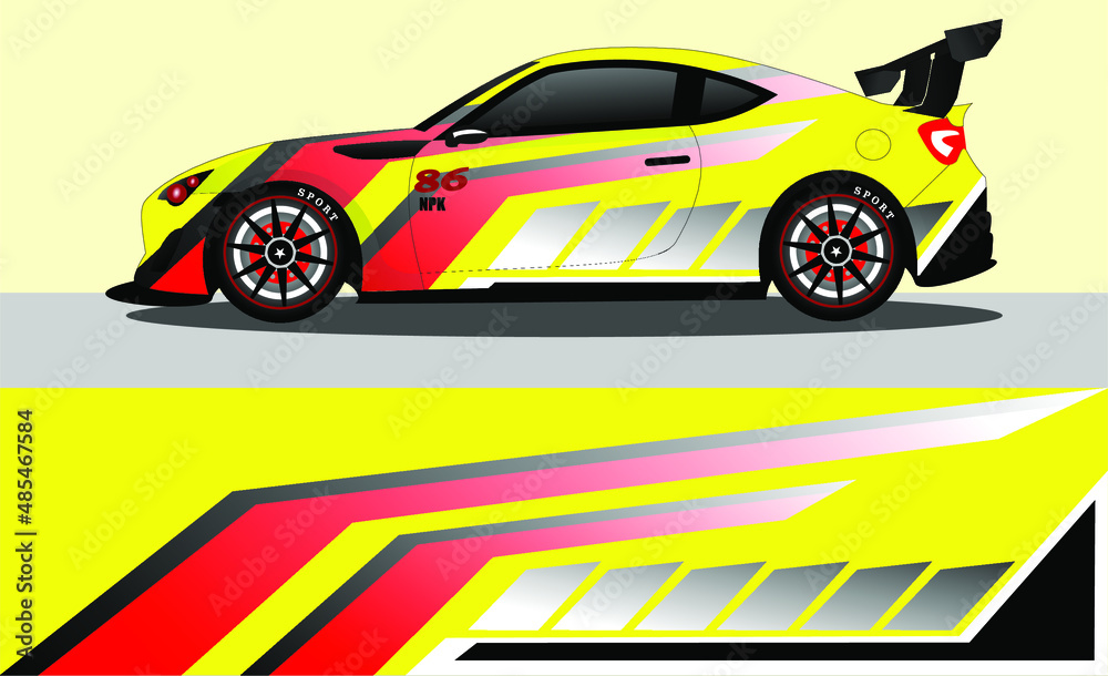 Fototapeta premium car wrap abstract racing graphic background for vinyl wrap and stickers