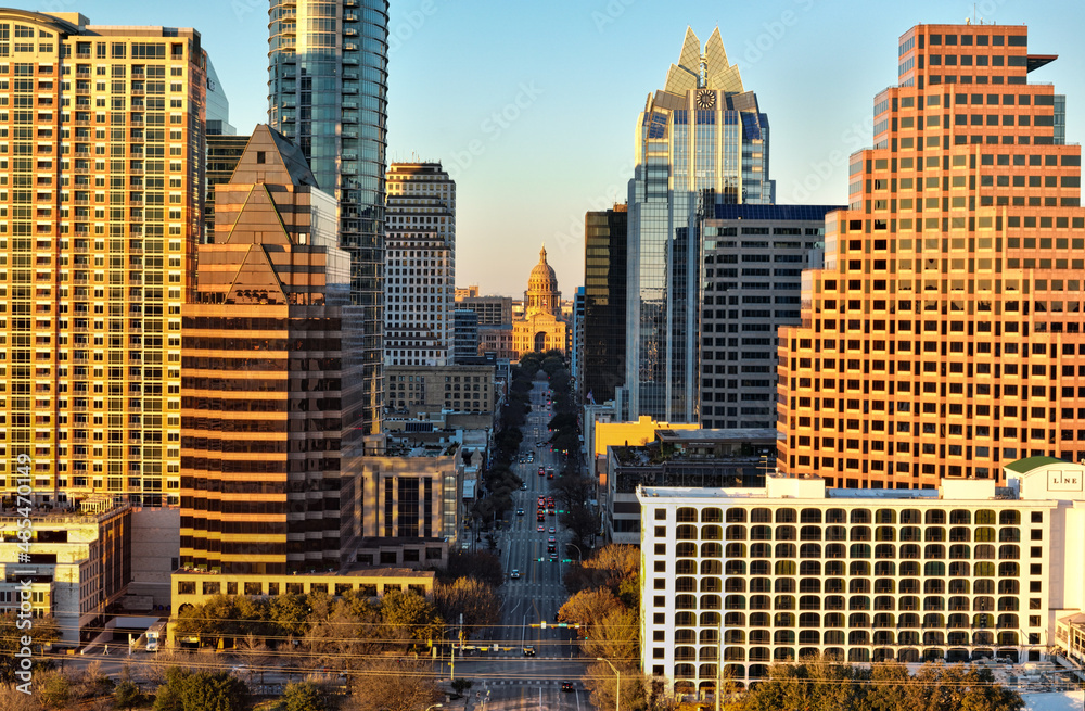 Austin Downtown Drone Shots
