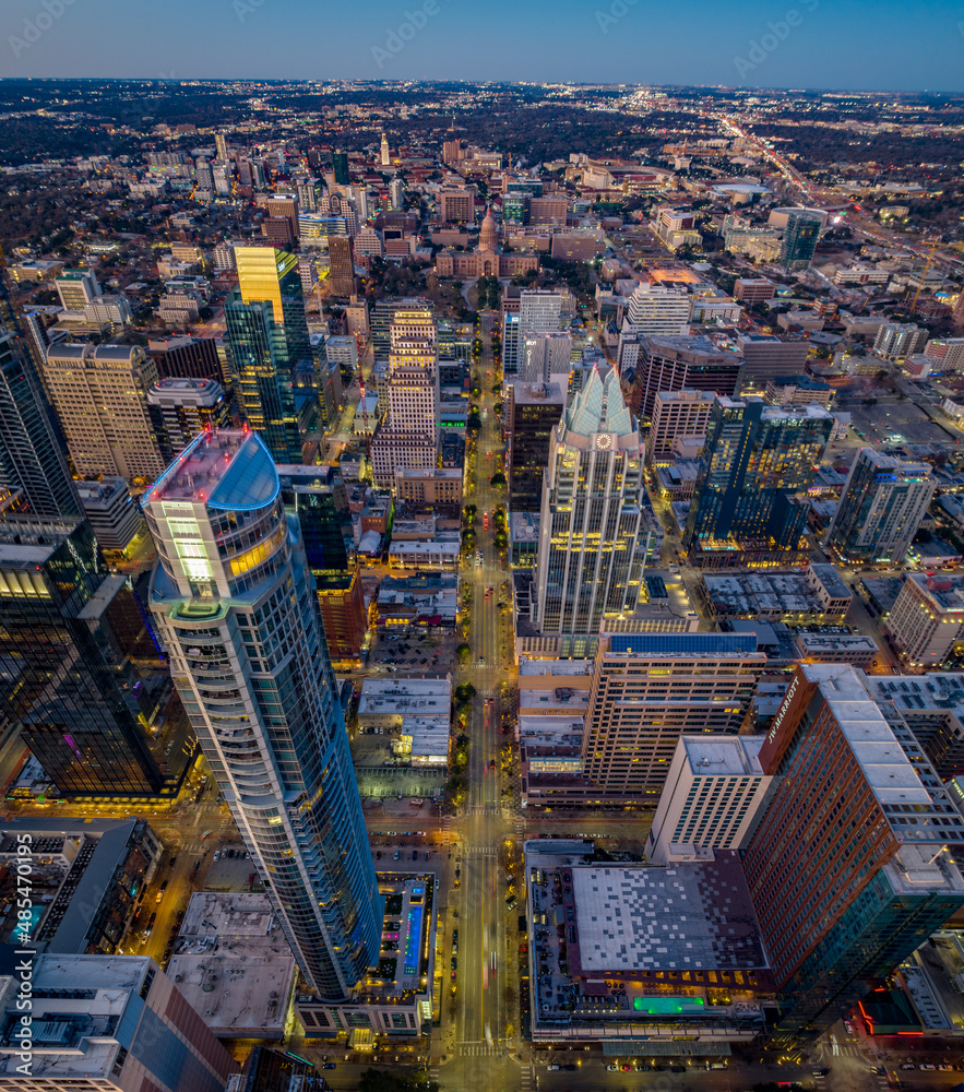 Austin Downtown Drone Shots