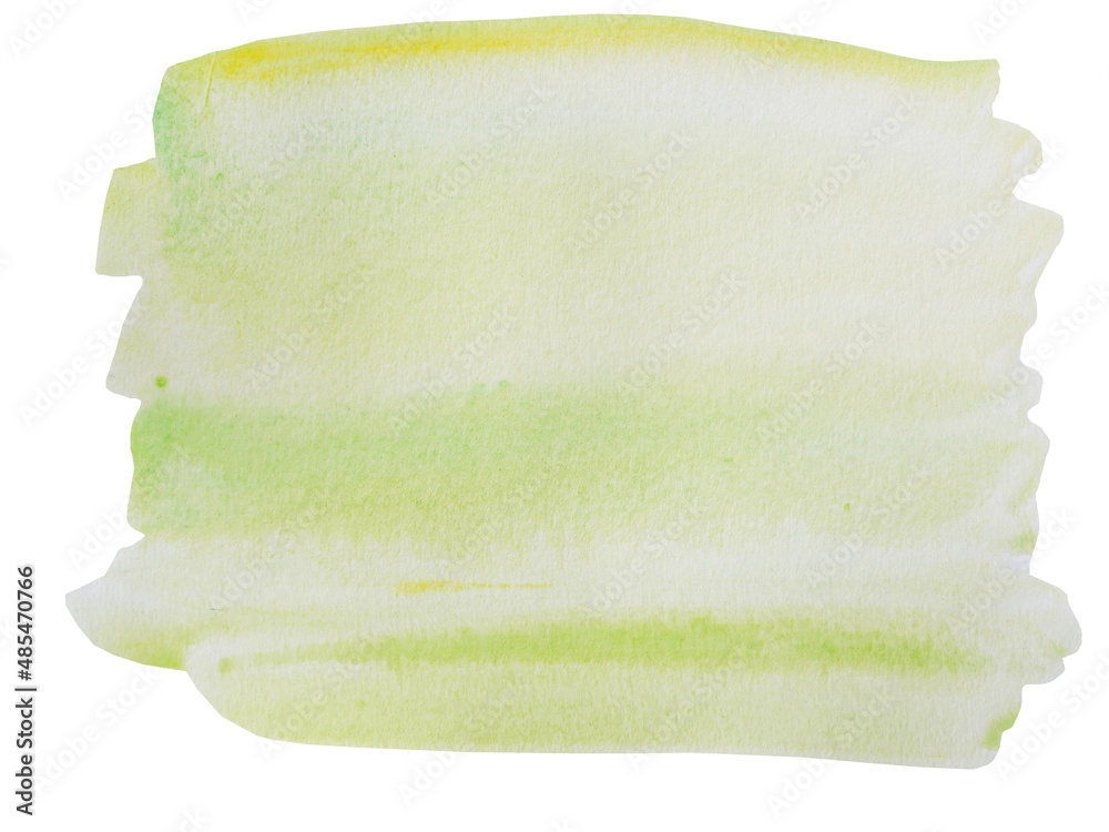 Abstract pattern green color and yellow isolated on white background , Illustration watercolor hand draw and painted on paper Abstract pattern green color and yellow isolated on white background , Illustration watercolor hand draw and painted on paper