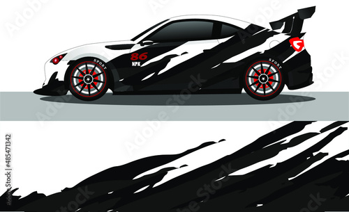 car wrap abstract racing graphic background for vinyl wrap and stickers