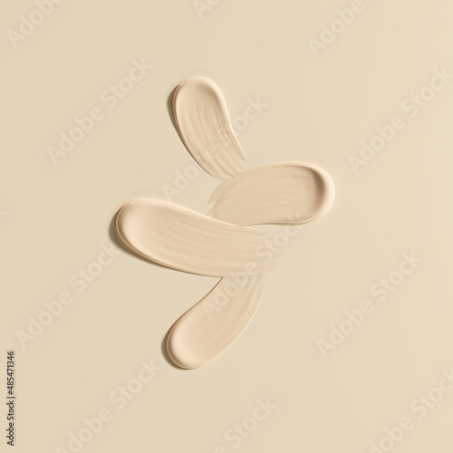 Cosmetic cream background, beauty product. 3d rendering