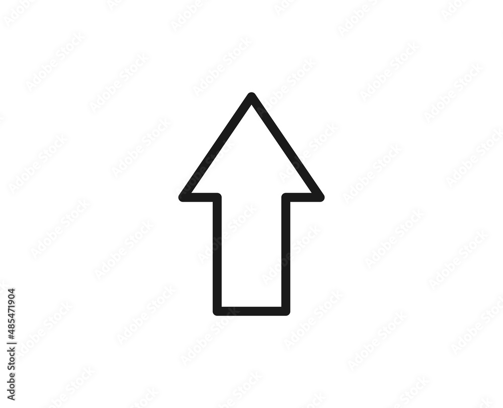 Black line icon on white background Black line icon on white background