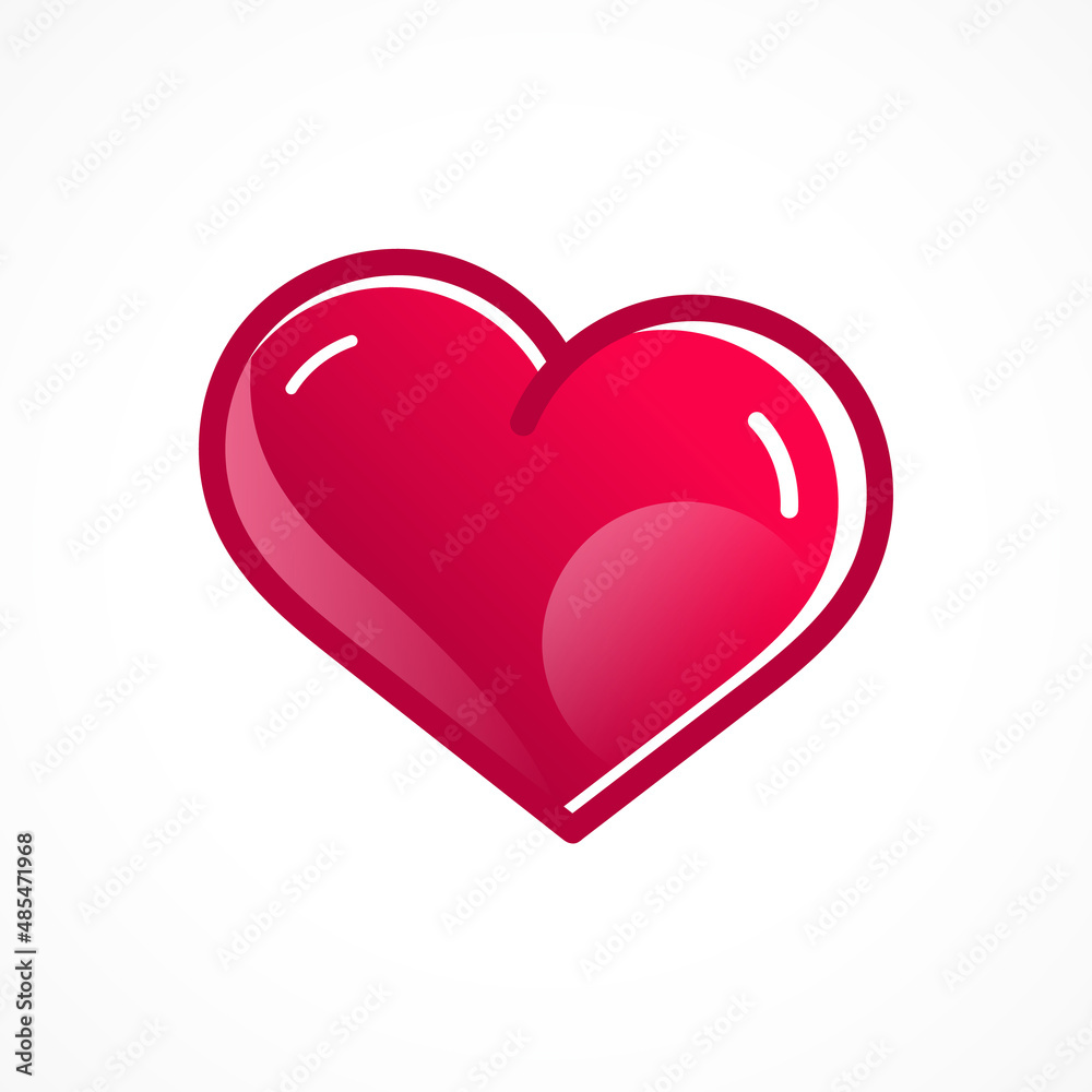 Hearts in love. Happy Valentine's Day