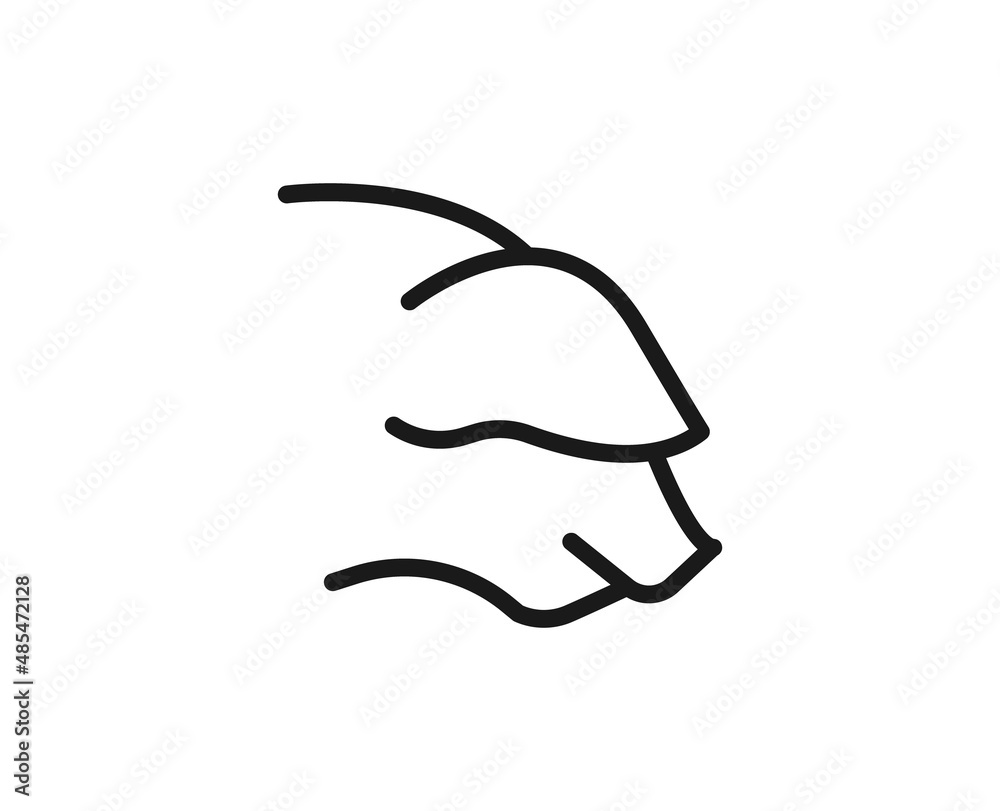 Black line icon on white background Black line icon on white background