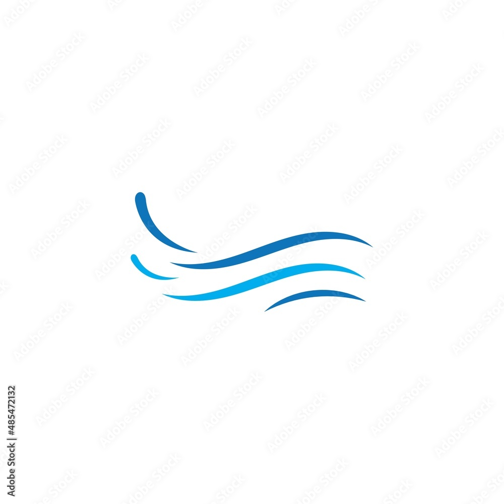 water wave logo design template water wave logo design template