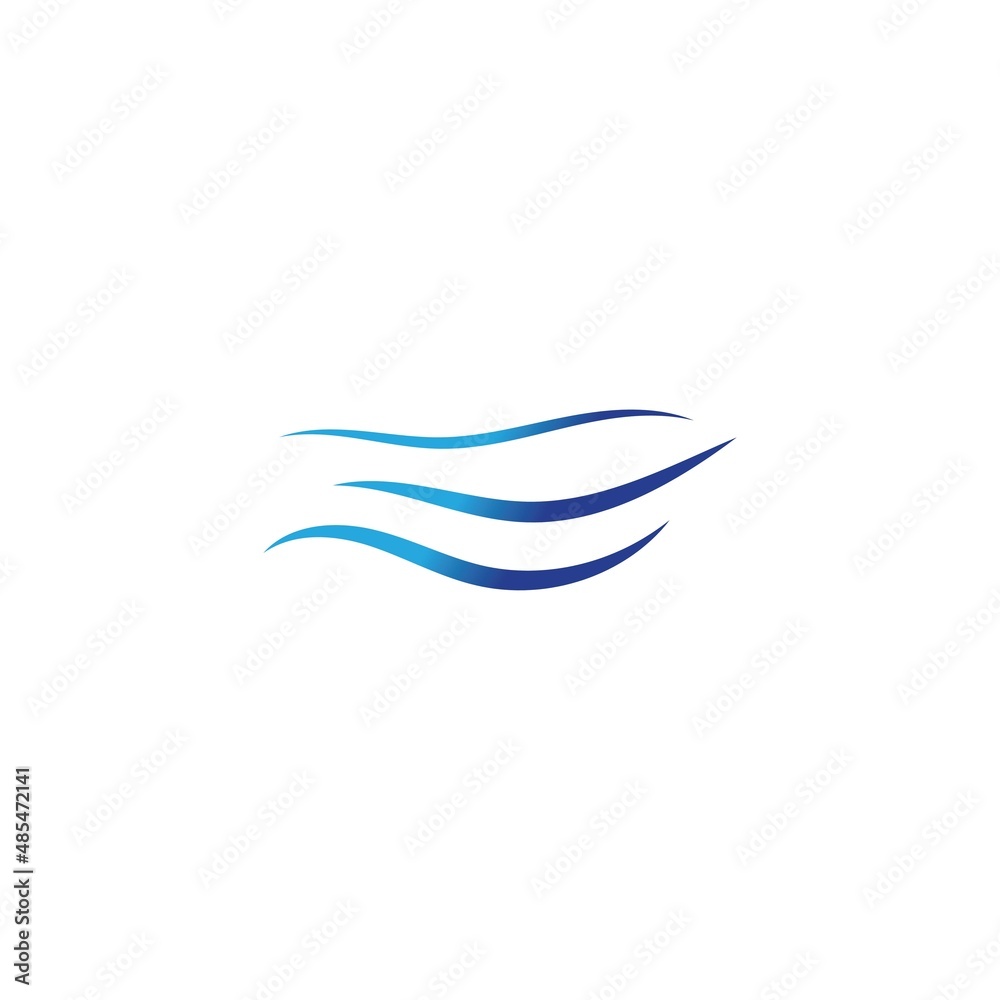 water wave logo design template water wave logo design template