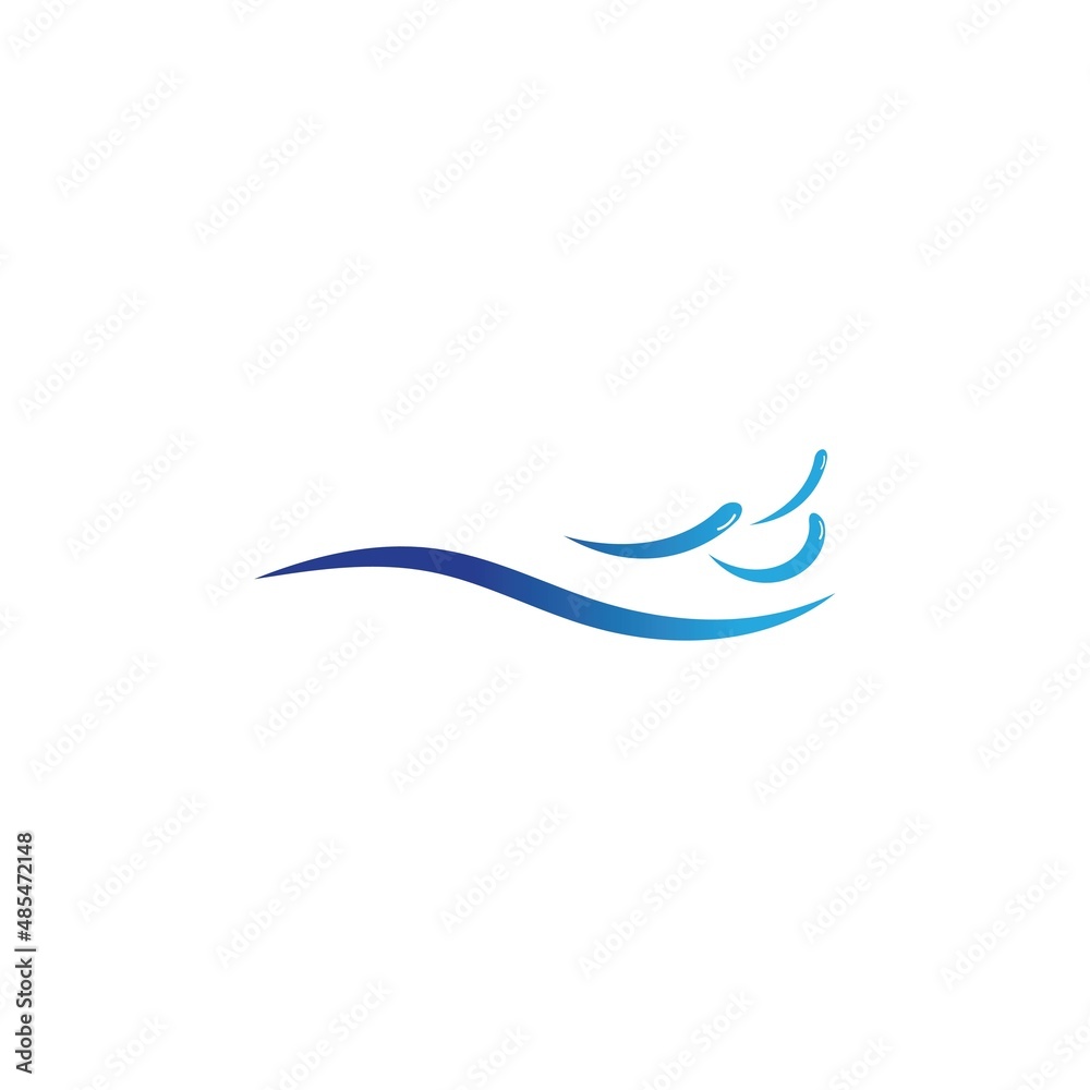 water wave logo design template water wave logo design template