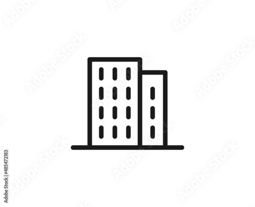 Constraction line icon on white background