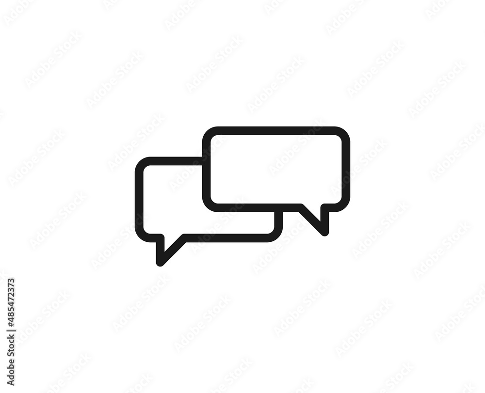 Black line icon on white background Black line icon on white background