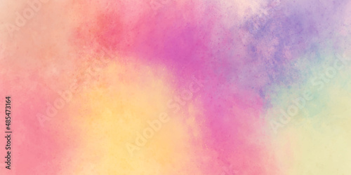 Beautiful powder splatted background. Colorful powder explosion on white background. abstract watercolor background texture. 