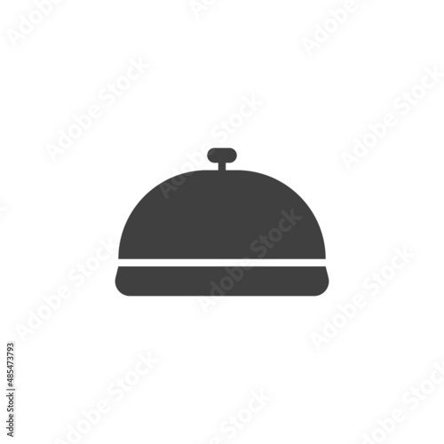 Restaurant food tray vector icon