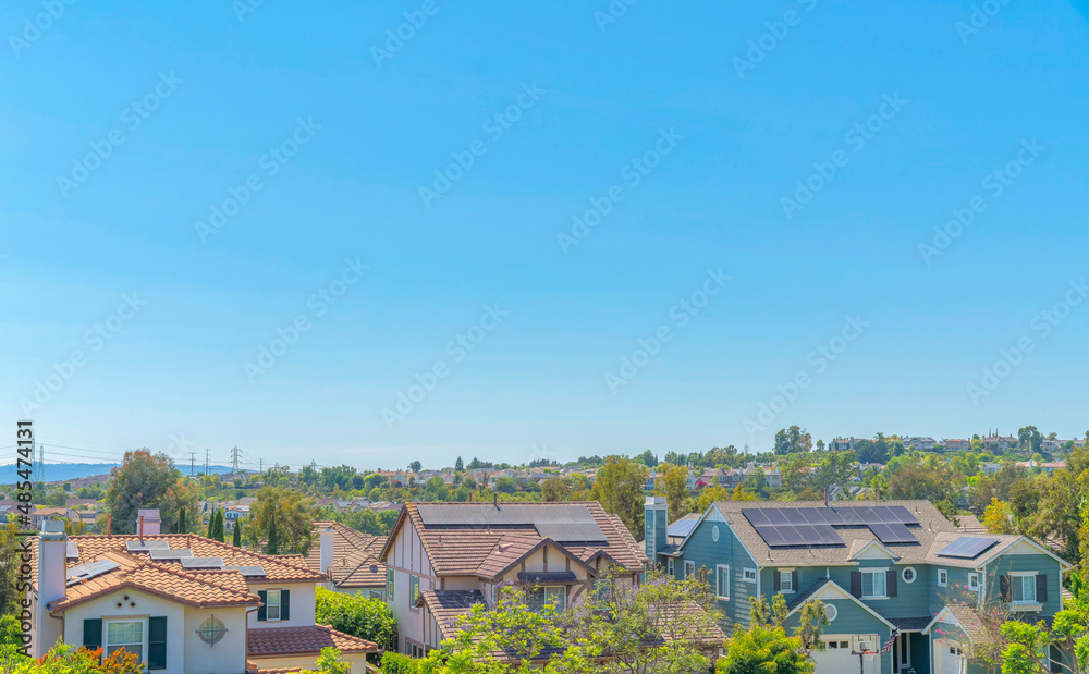 Ladera Ranch residences in a high angle view a Southern California Ladera Ranch residences in a high angle view a Southern California