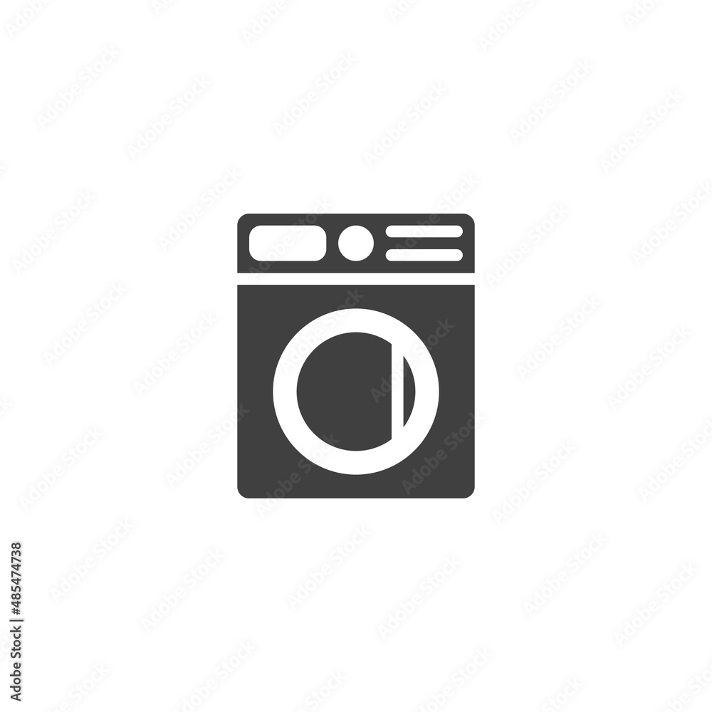 Washing machine vector icon Washing machine vector icon