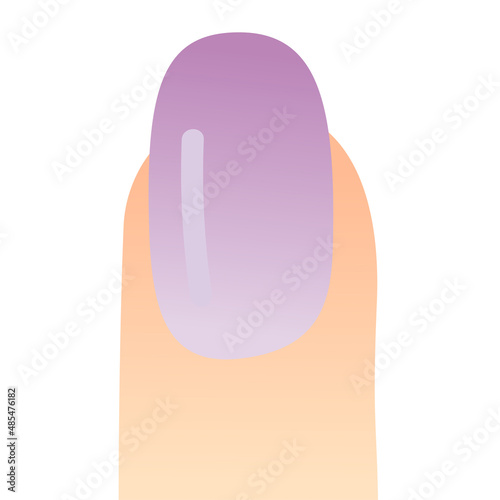 ネイルをした指