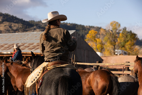 Billede på lærred Wyoming Cowgirl