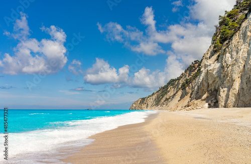 Egremni beach at Lefkada  Ionion sea  Greece