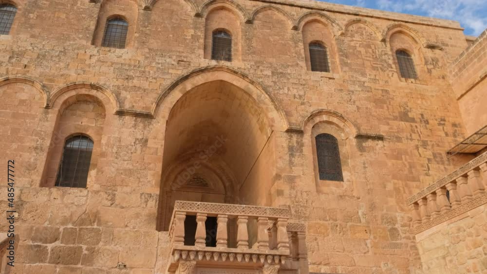 POV entering the Mor Hananyo Monastery in Mardin, Eastern Turkey POV entering the Mor Hananyo Monastery in Mardin, Eastern Turkey
