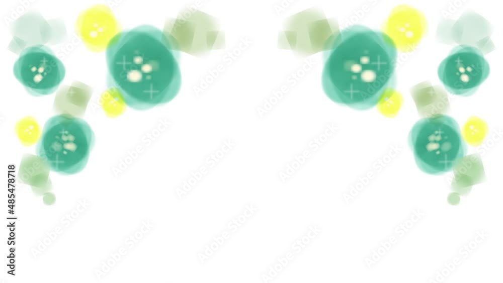 青と黄色の花のキラキラフレーム 青と黄色の花のキラキラフレーム