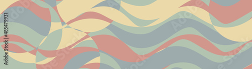 Modern Abstract background. Wavy colored shapes, warm soft colors. Horizontal modern texture for banner, sites background, social network, brochure, web pages, apps, greeting card