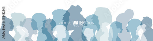 World Water Day banner. March 22.