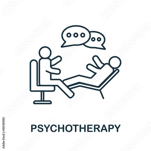Psychotherapy icon. Line element from psychotherapy collection. Linear Psychotherapy icon sign for web design, infographics and more.