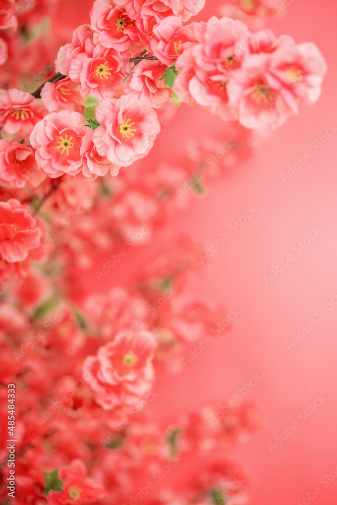 festive peach blossom country tide poster background festive peach blossom country tide poster background