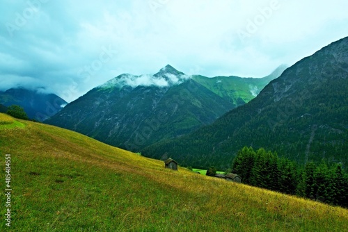 Austrian Alps - view from the Hohenbachtal gorge near the town of Holzgau