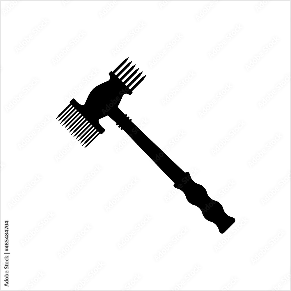 Meat Tenderizer Tool Icon, Meat Mallet, Meat Pounder For Tenderize Slab Of Meat Meat Tenderizer Tool Icon, Meat Mallet, Meat Pounder For Tenderize Slab Of Meat