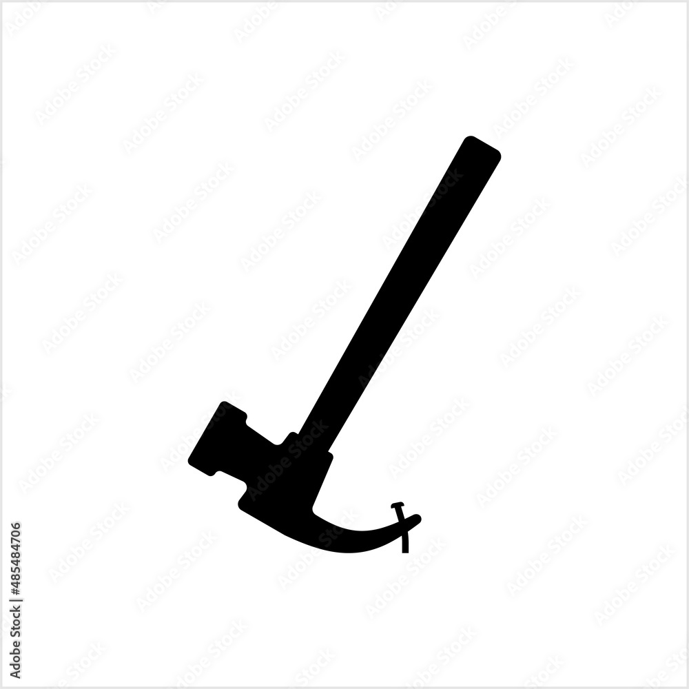Hammer Pulling Nail Icon, Claw Hammer Pulling Nail Icon Hammer Pulling Nail Icon, Claw Hammer Pulling Nail Icon