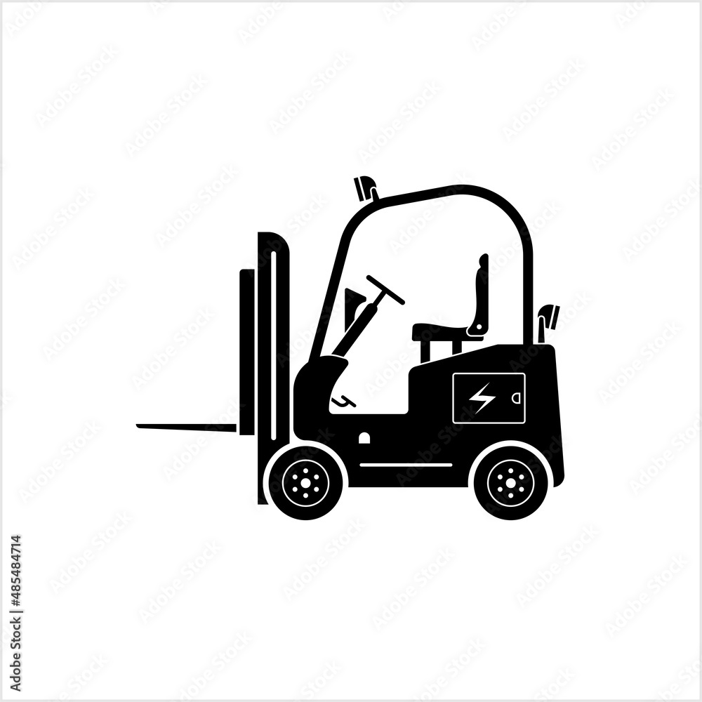 Warehouse And Forklift Icon