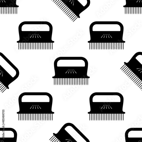 Meat Tenderizer Tool Icon Seamless Pattern, Meat Mallet, Meat Pounder For Tenderize Slab Of Meat photo