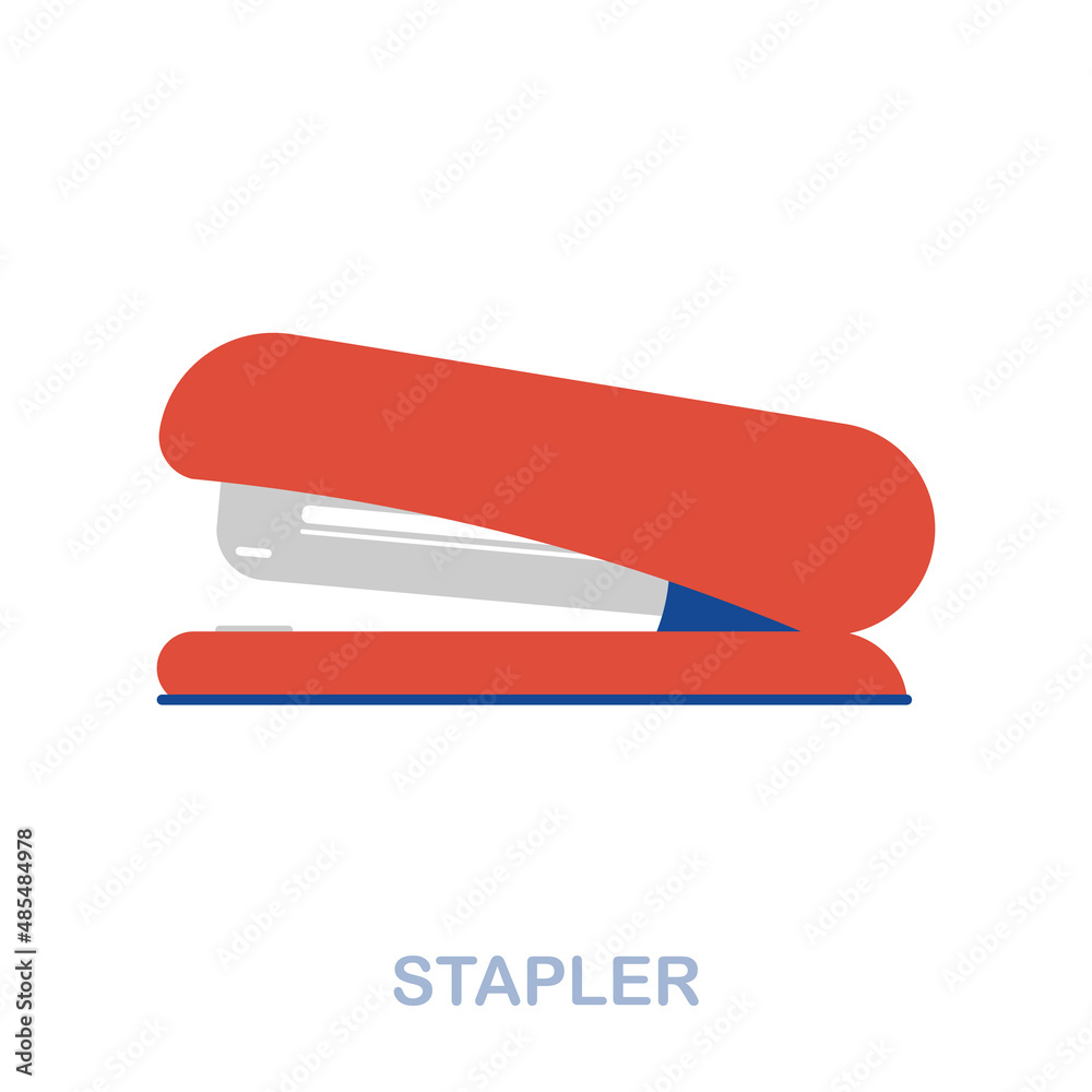 Stapler flat icon. Colored element sign from office tools collection. Flat Stapler icon sign for web design, infographics and more. Stapler flat icon. Colored element sign from office tools collection. Flat Stapler icon sign for web design, infographics and more.