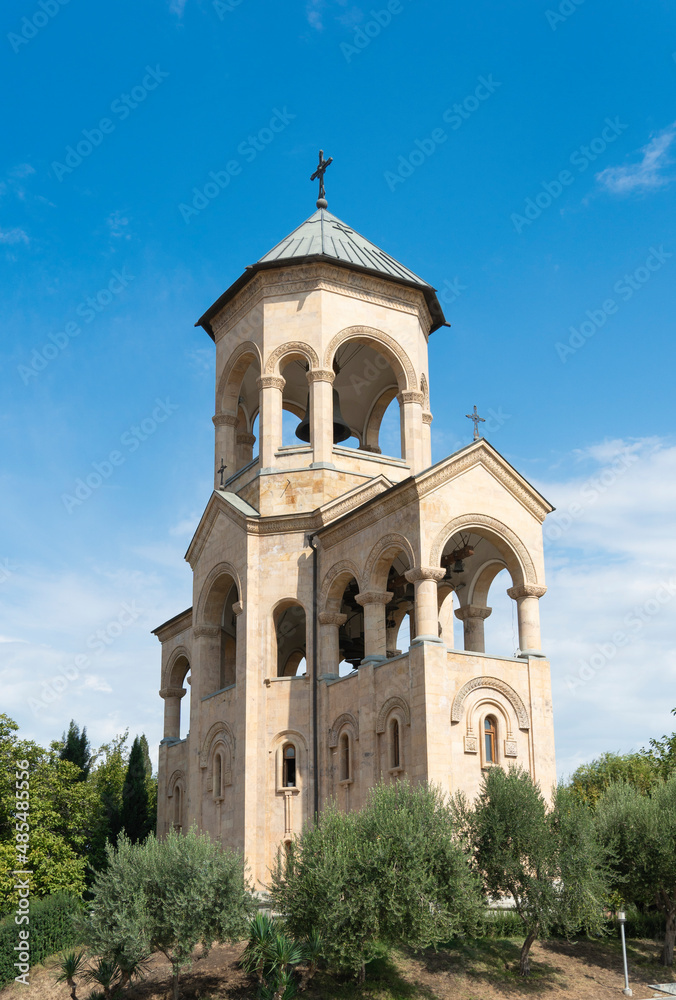 Fototapeta premium old building. ancient fortress temple. old church in the mountains.