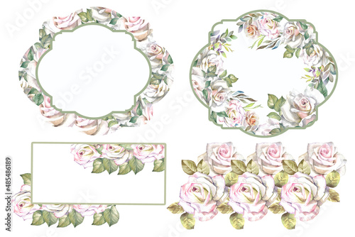 frame with flowers