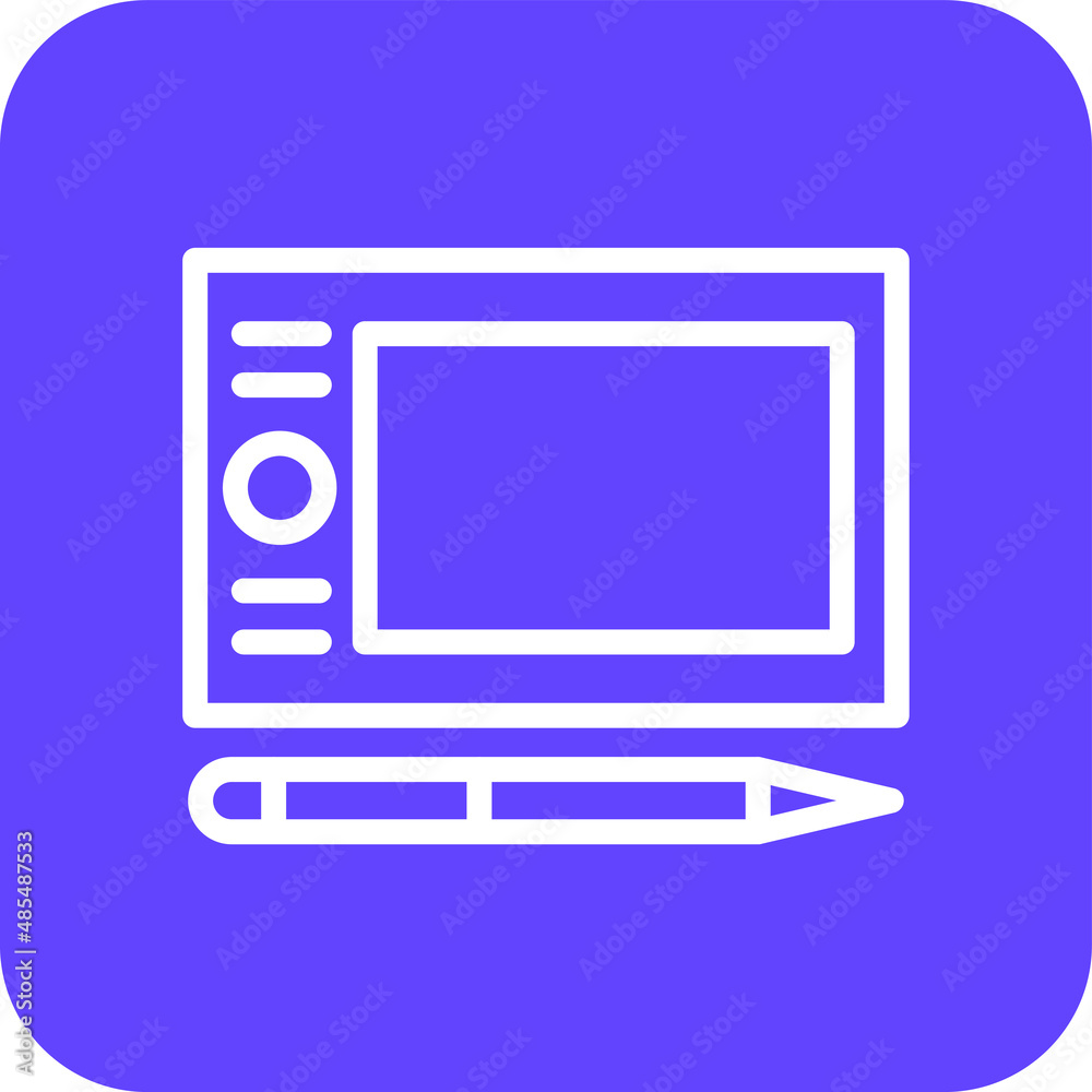 Graphic Tablet Vector Icon Design Illustration Graphic Tablet Vector Icon Design Illustration