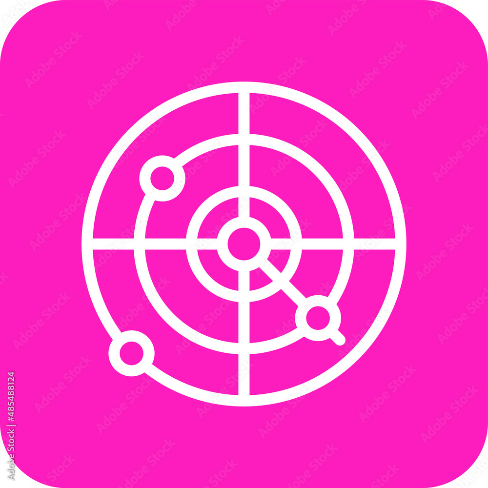 Radar Vector Icon Design Illustration Radar Vector Icon Design Illustration